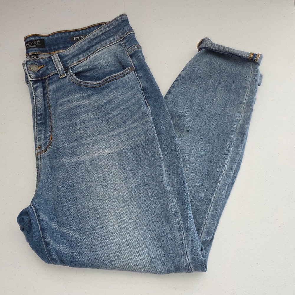 Judy Blue Slim Fit Jeans Womens 16W Blue Excellent Medium Wash JB82176MD-PL